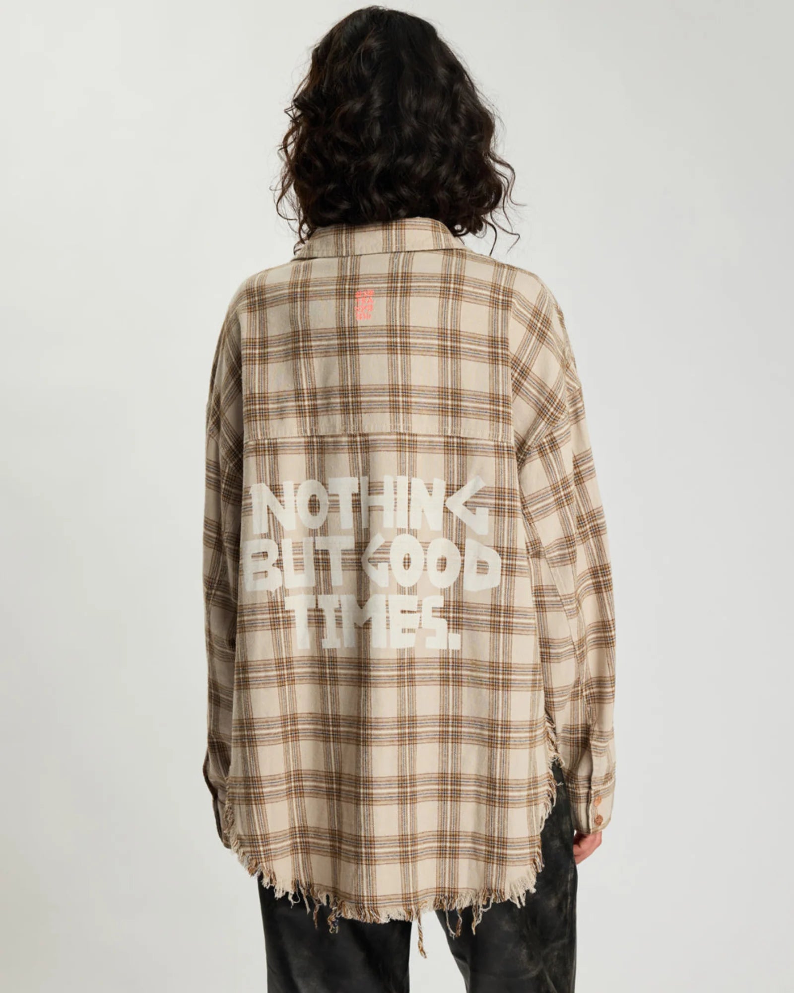 One teaspoon Daria Havana Flannel Check Shirt - Tan Check