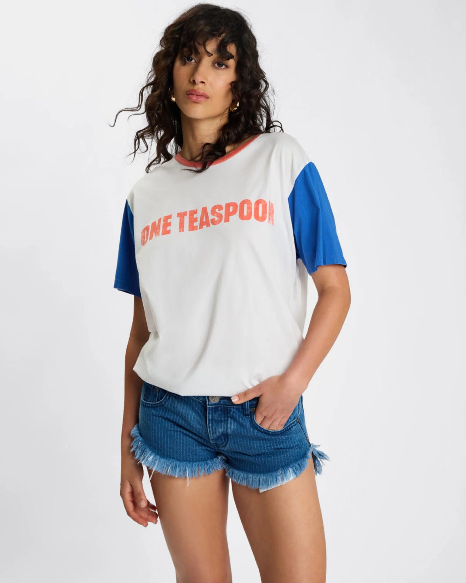 One teaspoon Game Day Boyfriend Tee - White