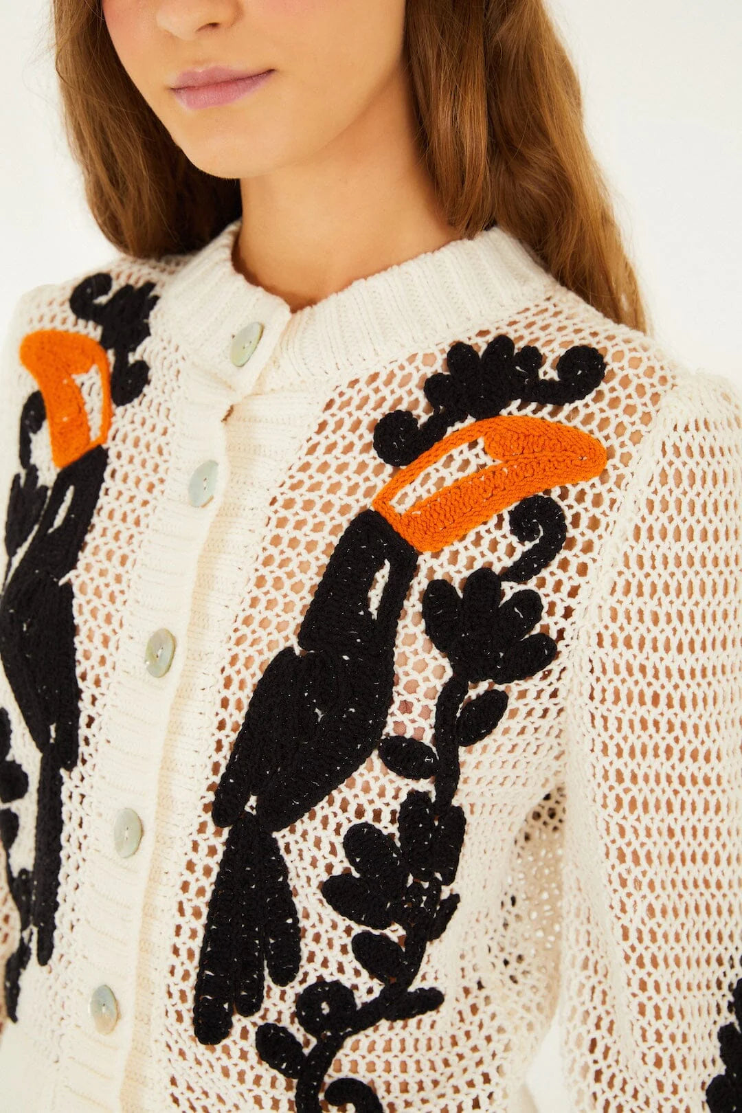 Toucan Crochet Cardigan