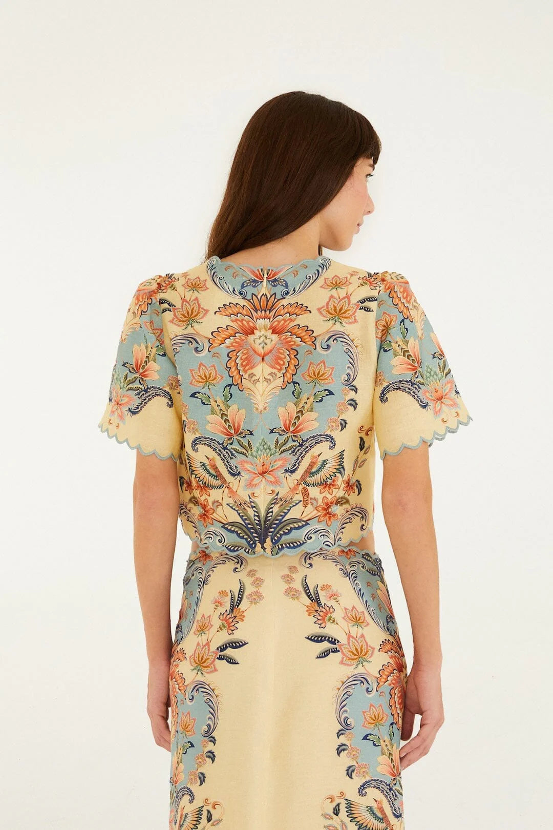 Butter Yellow Boho Premium Linen Top