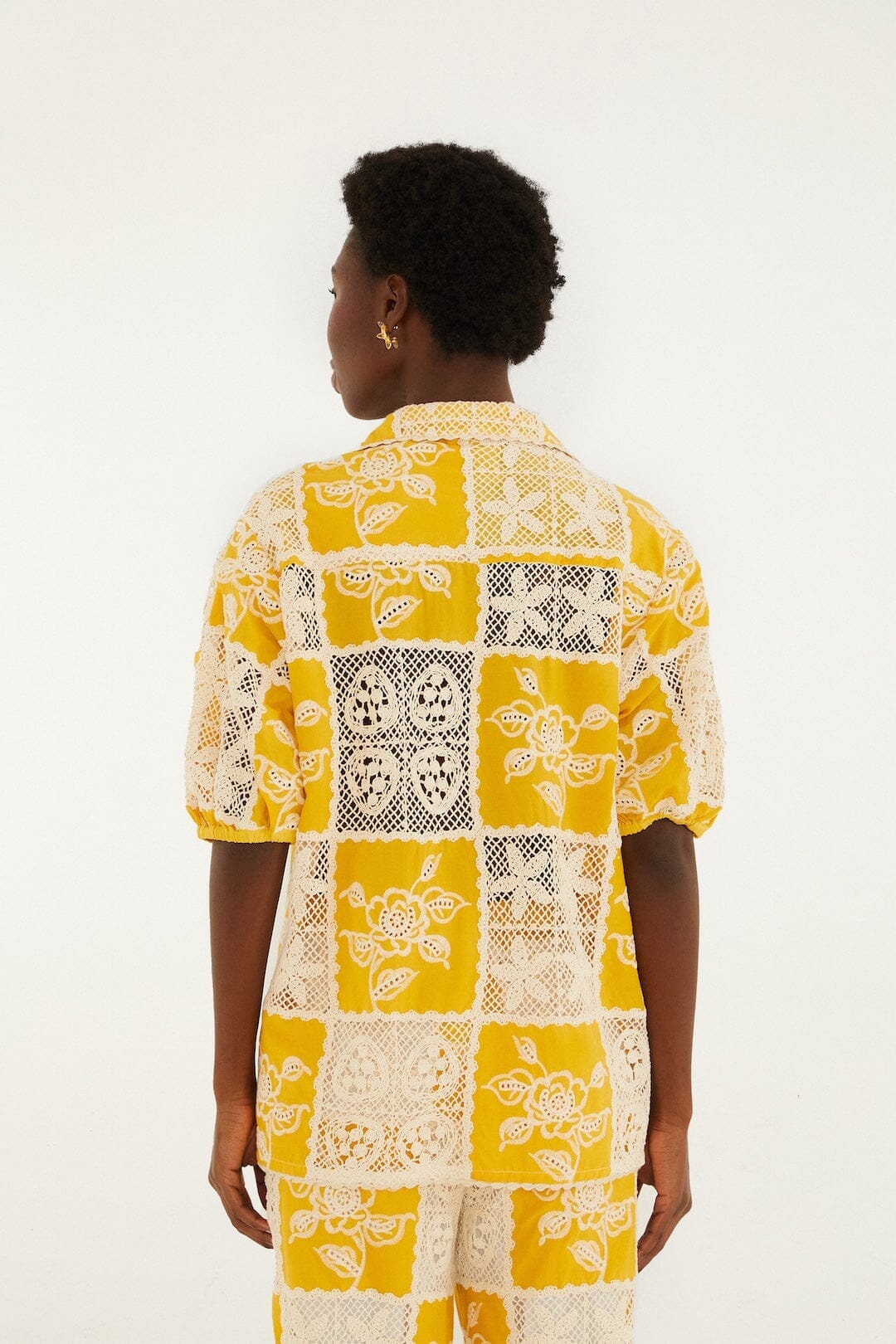 Lace Short Sleeve Shirt