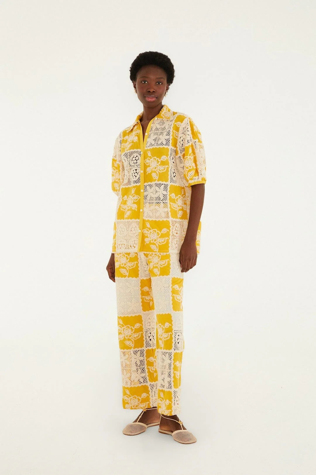 Lace Short Sleeve Shirt