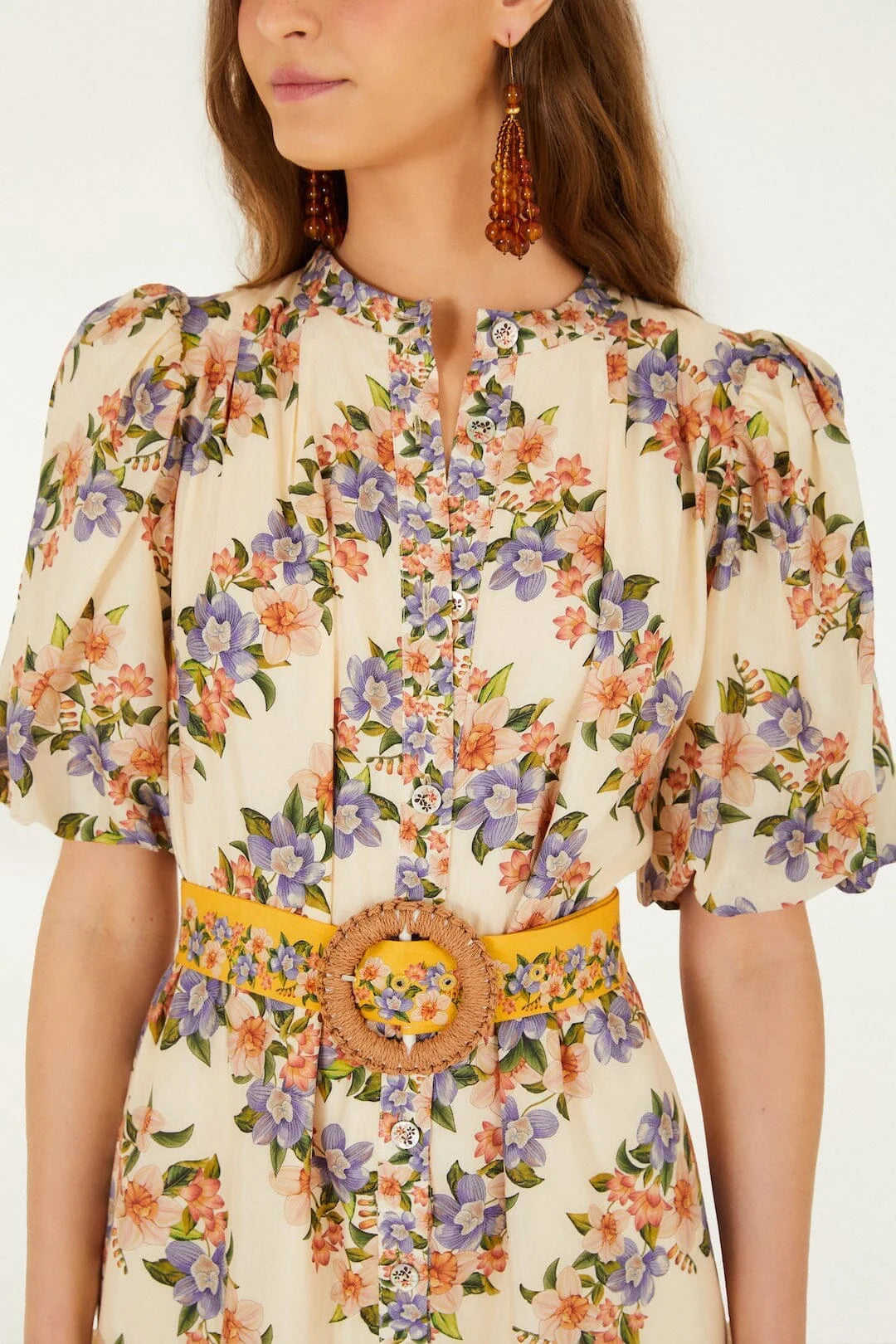 Sand Hilo Stripes Mini Dress