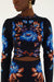 Farm Rio Bow Garden Long Sleeve Knit Crop Top