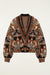 Farm Rio Tapestry Dream Fringe Knit Cardigan