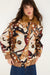 Farm Rio Borbofly Embroidered Reversible Puffer Jacket