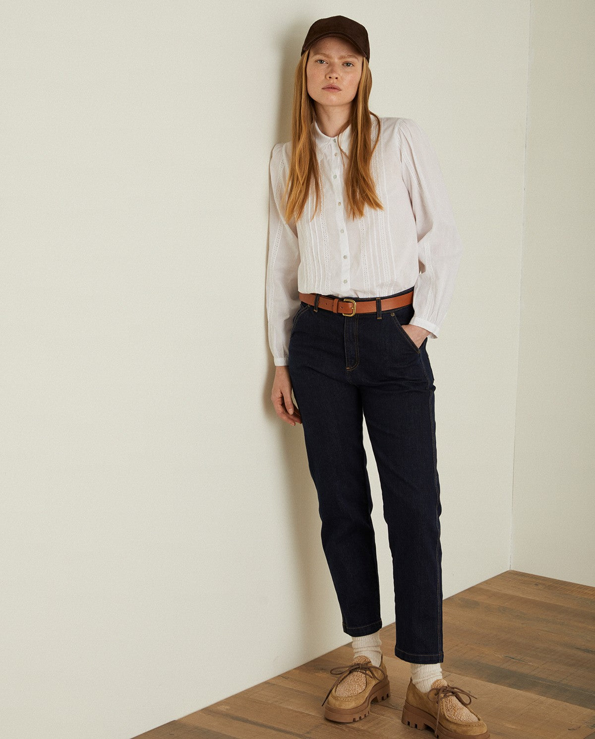 STRAIGHT DENIM TROUSERS INDIGO  Ref. 39820