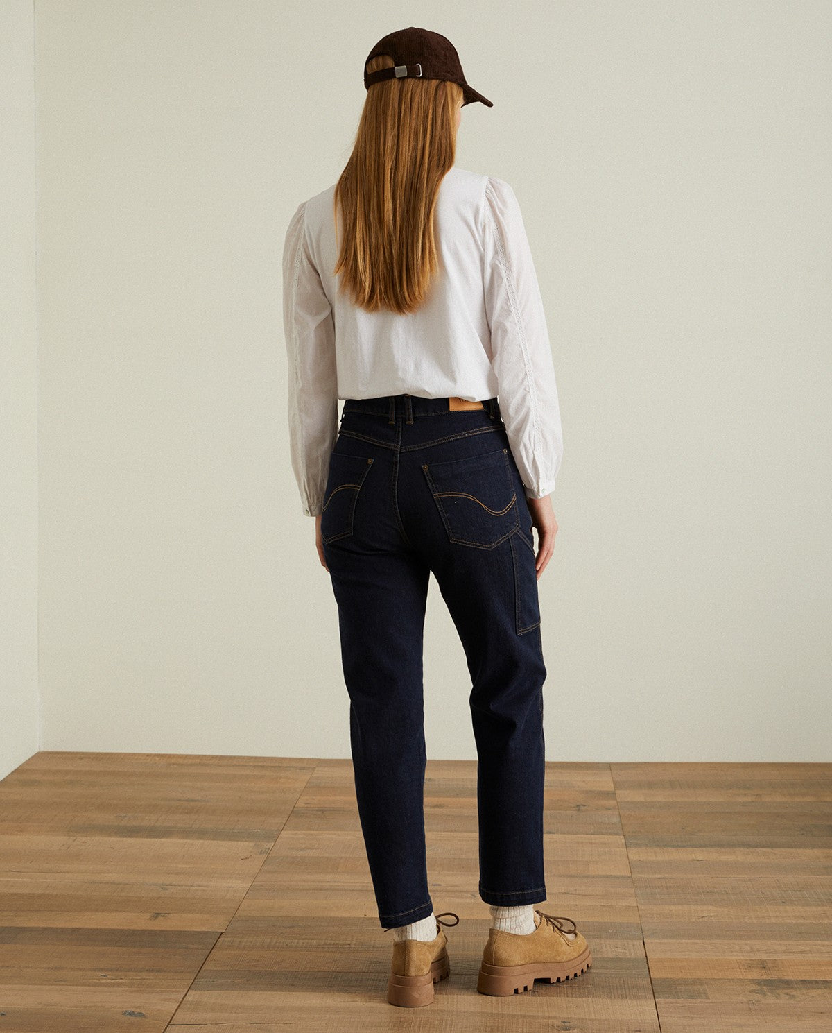 STRAIGHT DENIM TROUSERS INDIGO  Ref. 39820