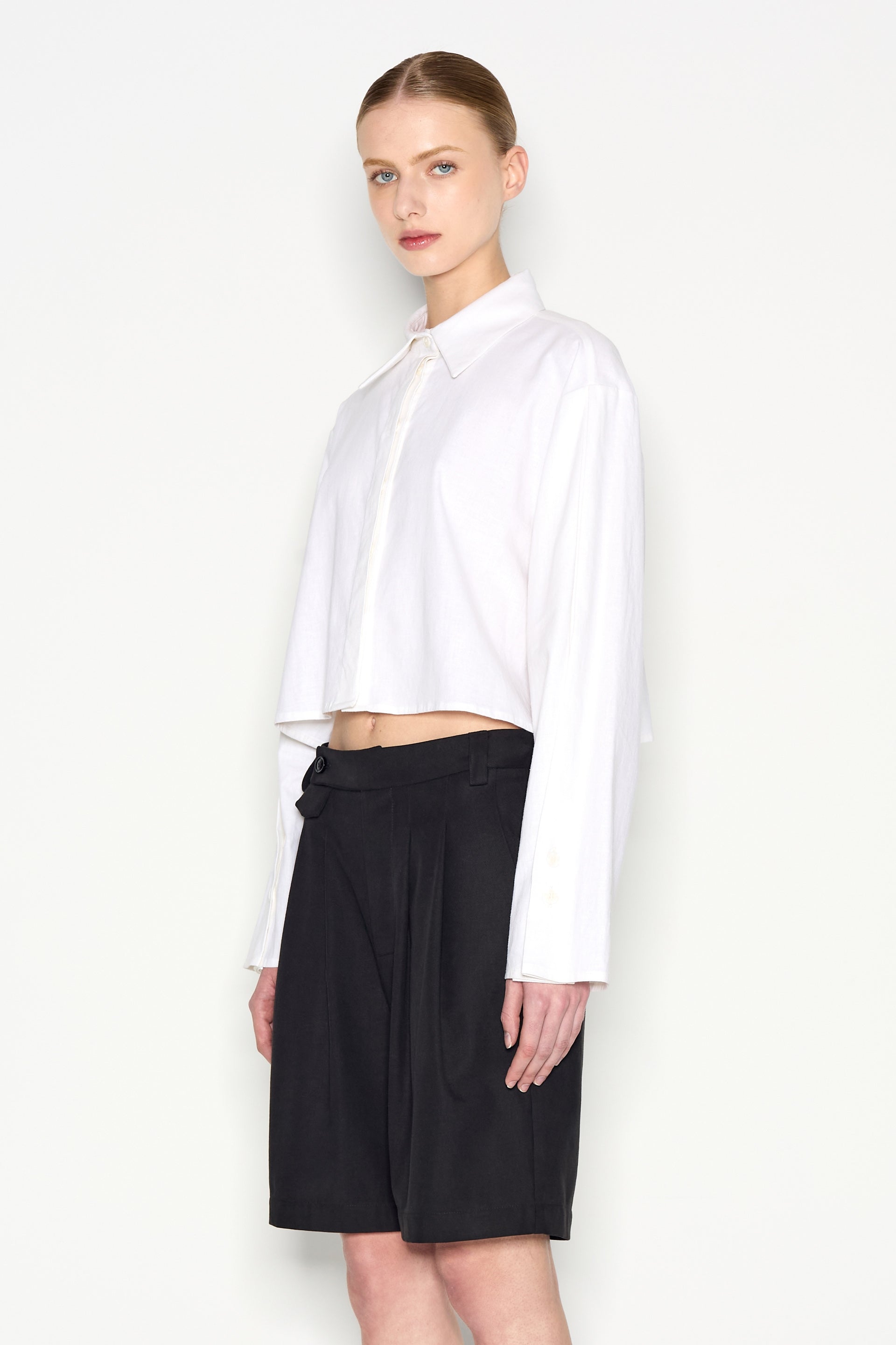 Vice Crop Shirt - White