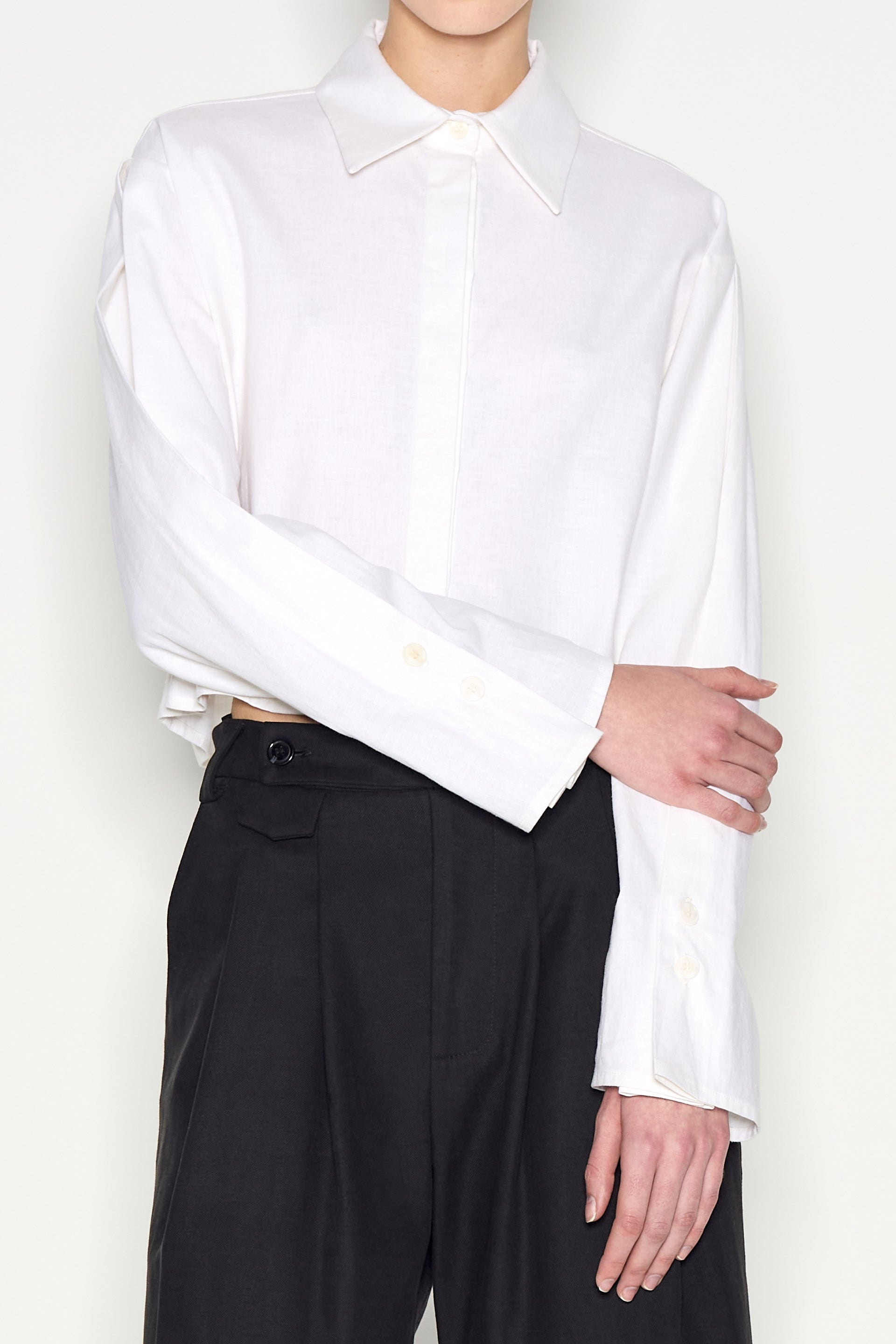Vice Crop Shirt - White