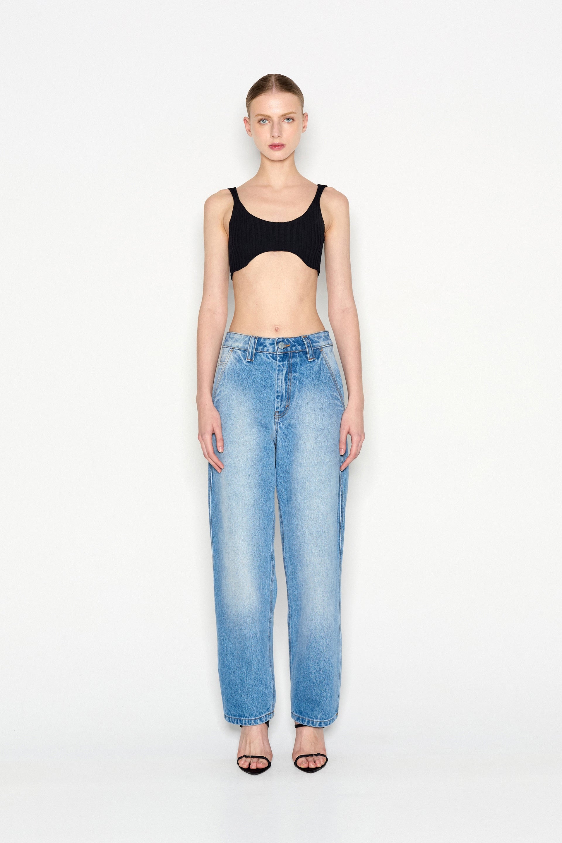 Lagoon Denim Trousers - Blue