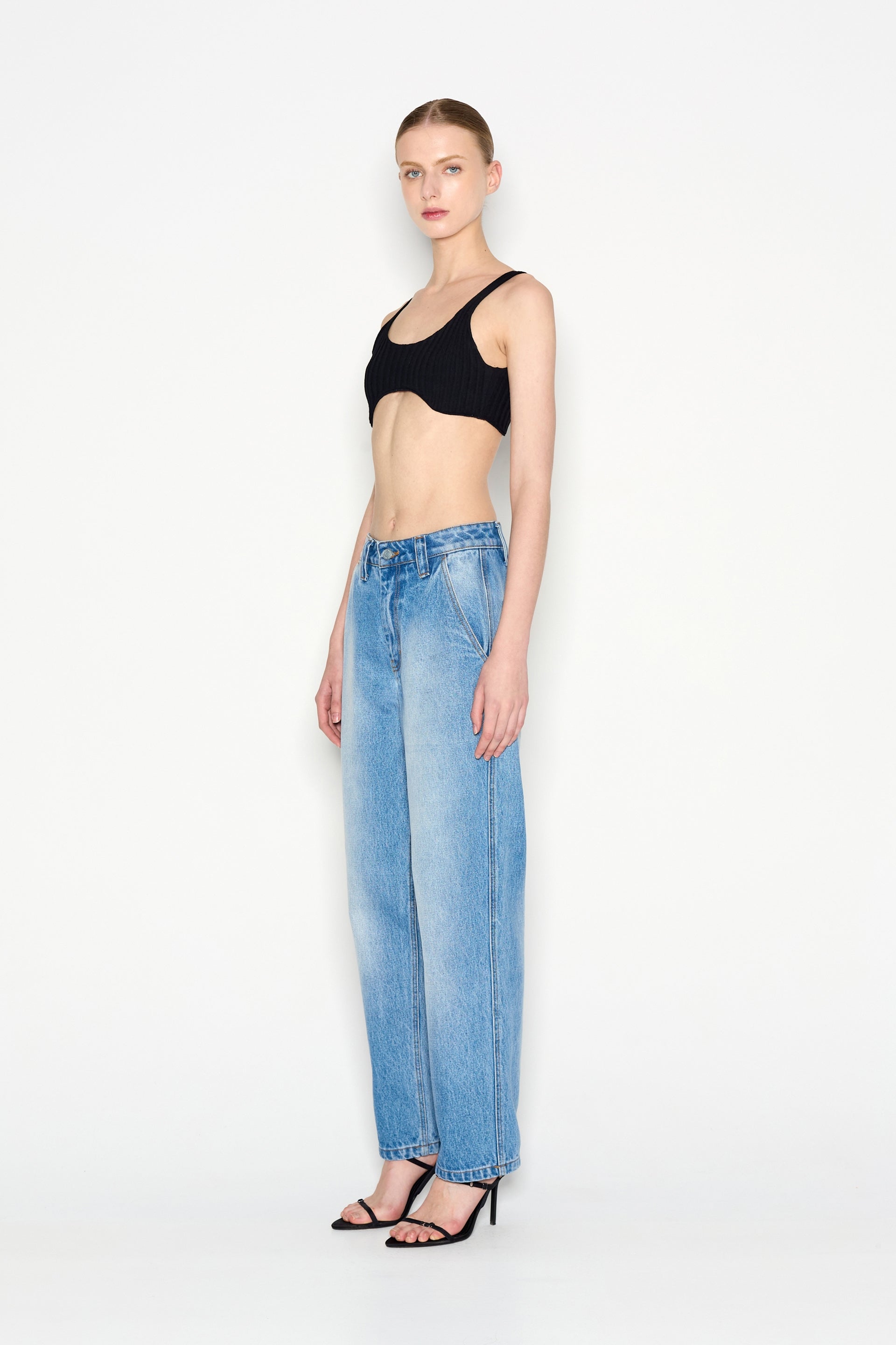 Lagoon Denim Trousers - Blue