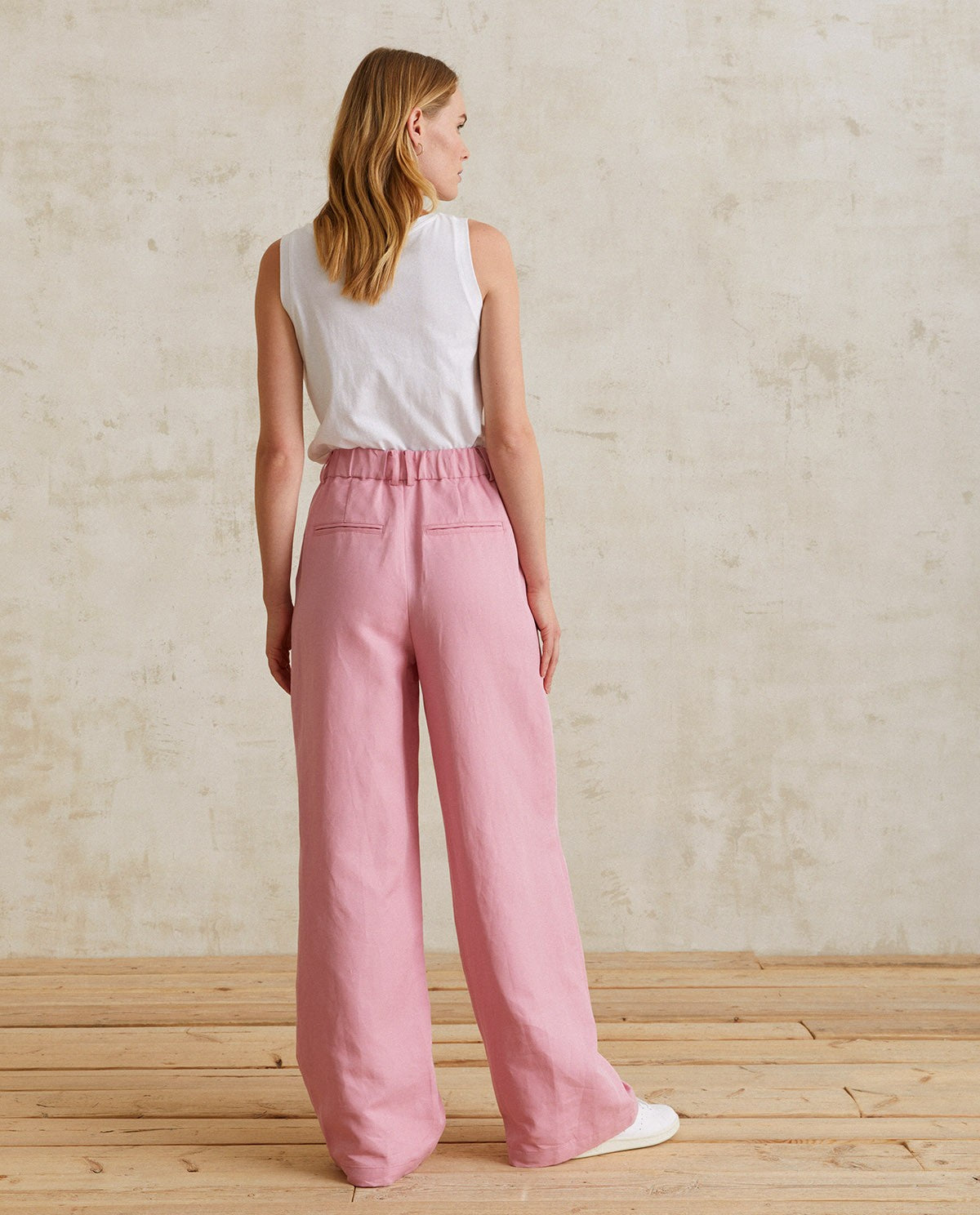 LINEN SUIT TROUSERS PINK  Ref. 40806