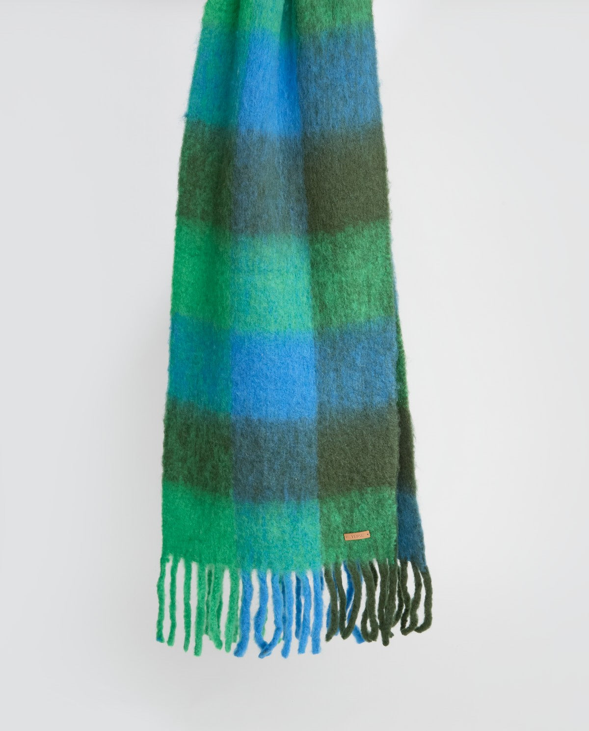 PLAID WOOL SCARF BLUE  Ref. 41916