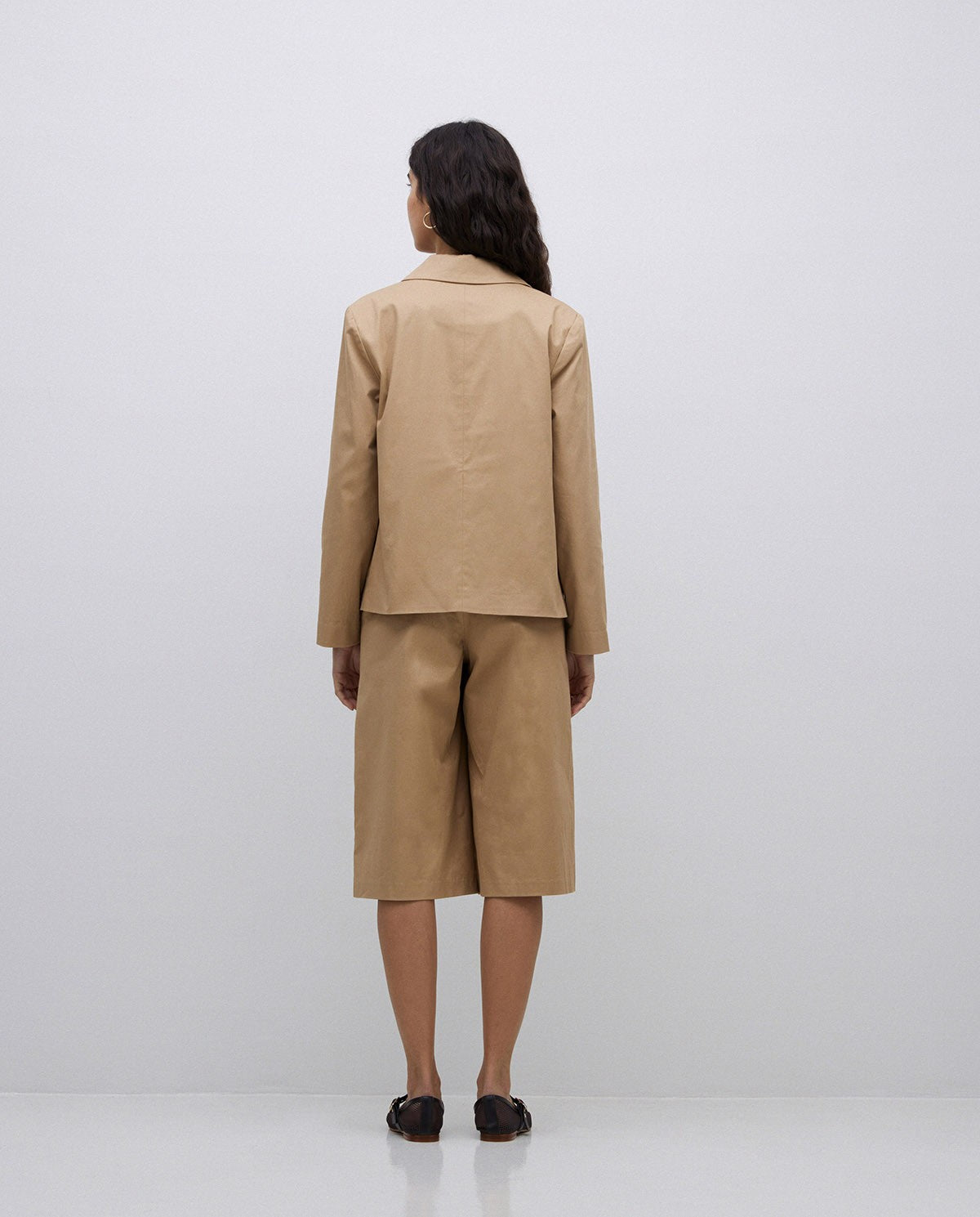 CAMEL RAINCOAT-FABRIC JACKET  Ref. 42800