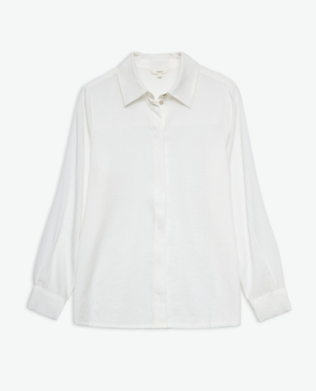 43830 - HIDDEN BUTTONS FASTENING WHITE SHIRT