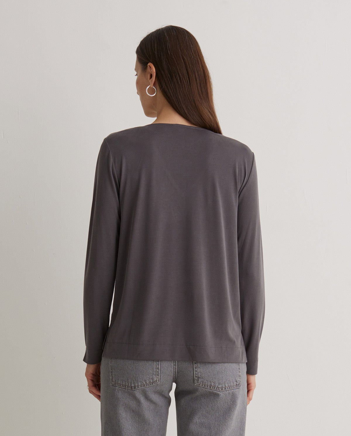 43312 - Lead Gray V-Neck T-Shirt