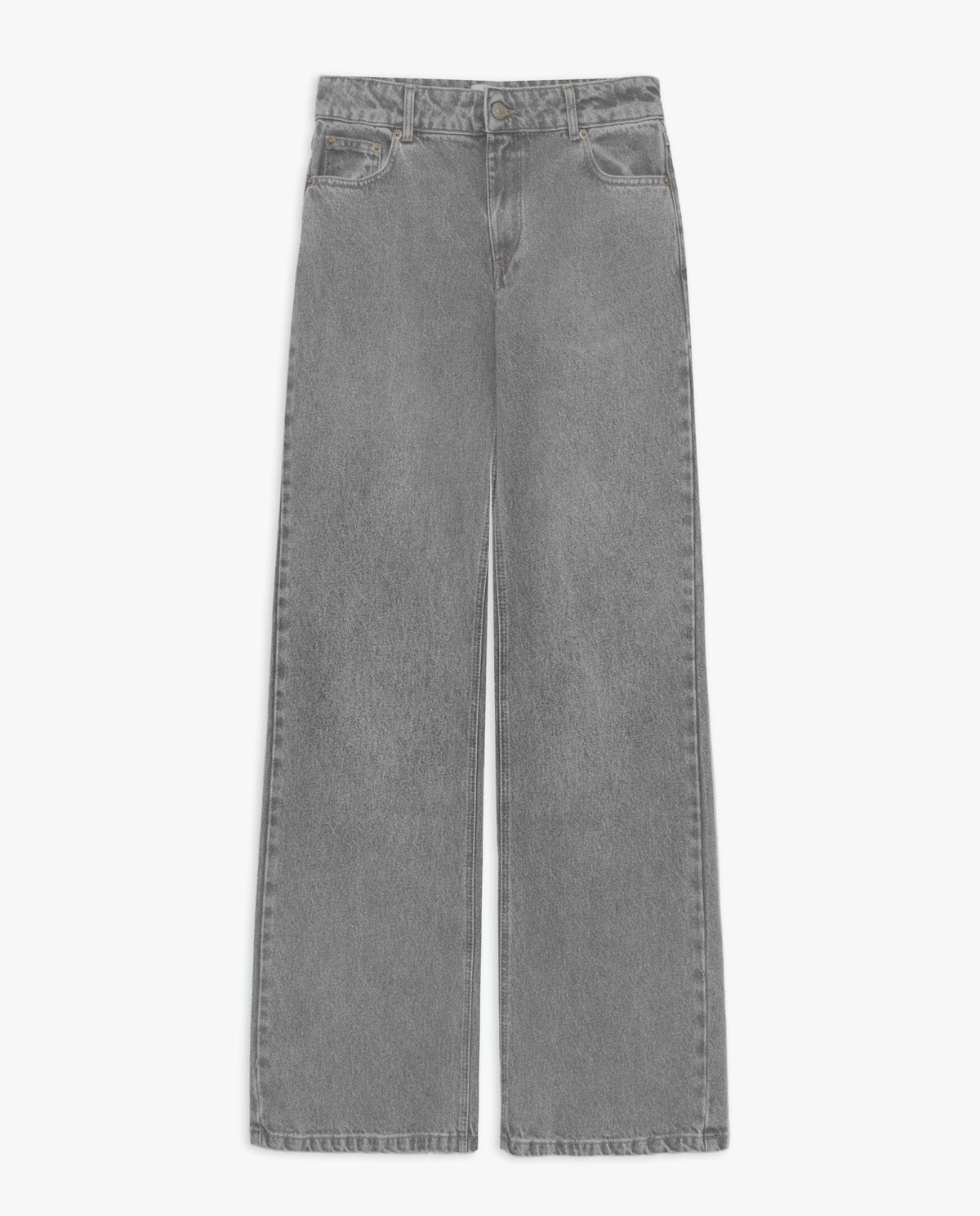 43851 - Grey Wide Leg Jeans