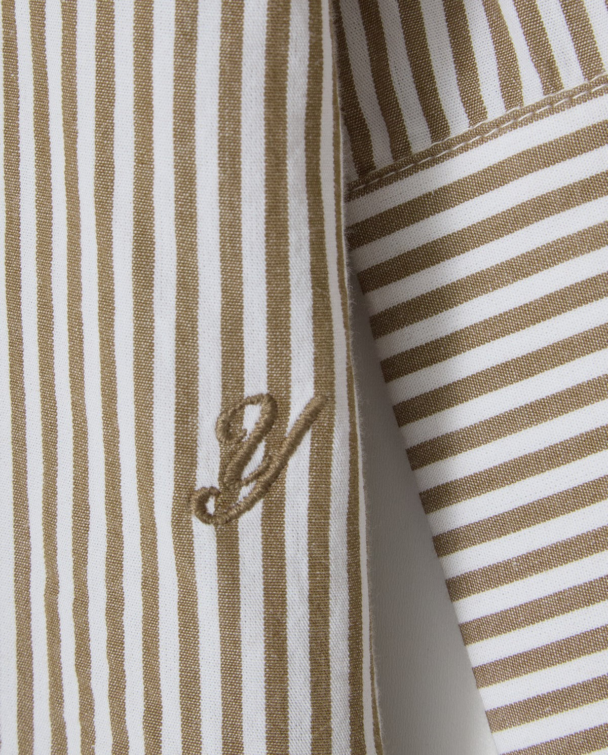 43878 - Camel Striped Shirt