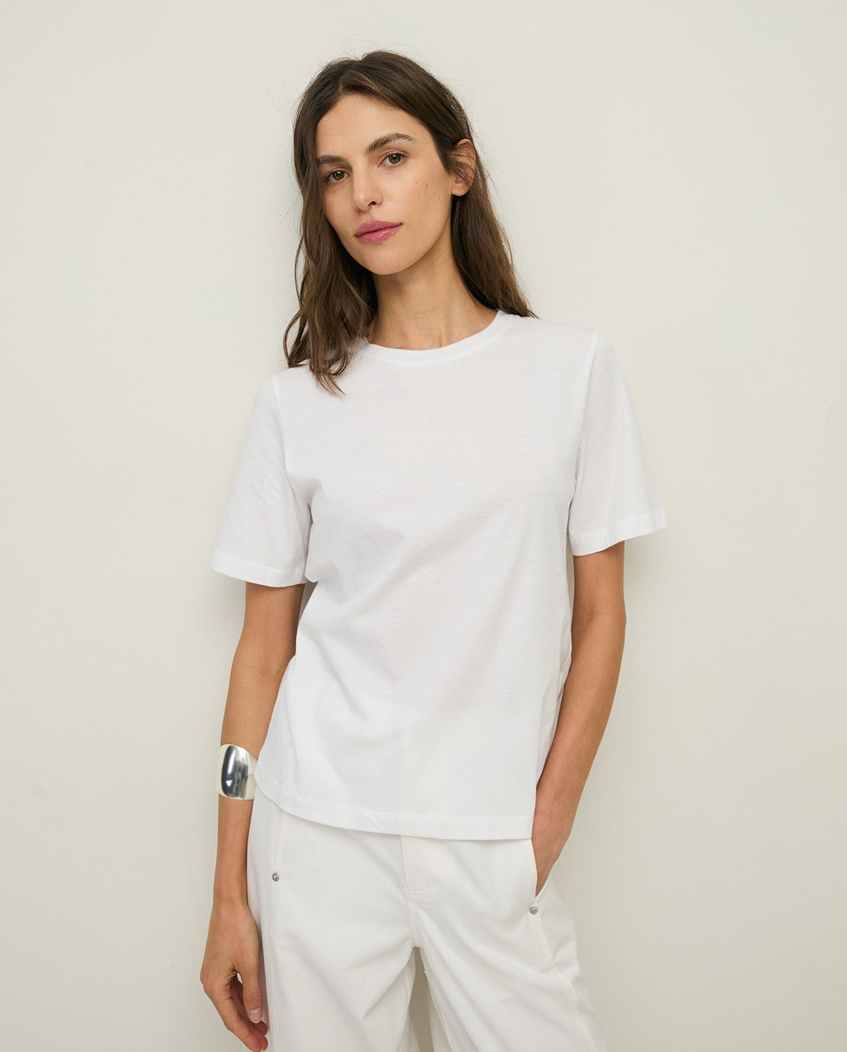 44001 - ORGANIC-COTTON T-SHIRT WITH ROUND NECKLINE