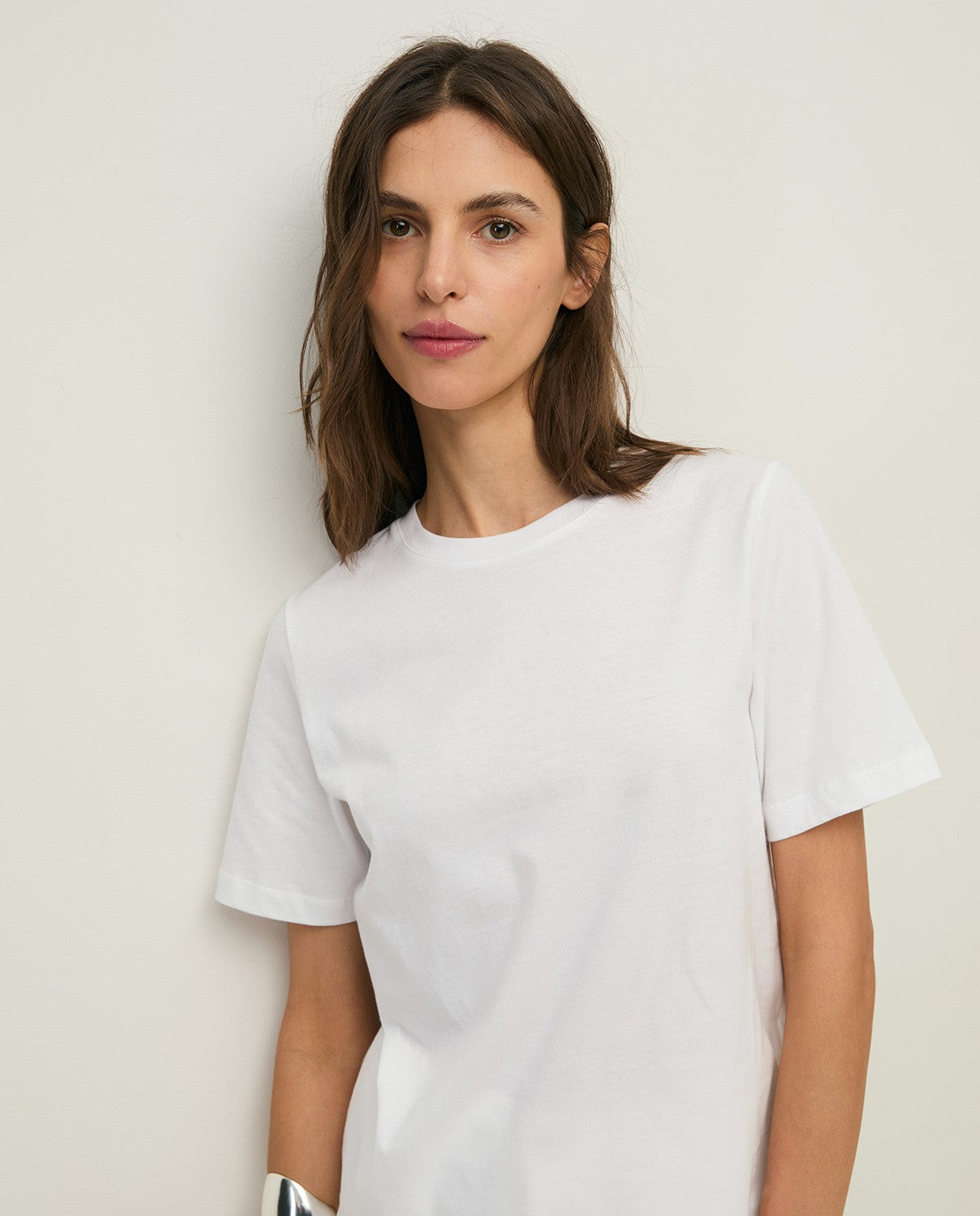 44001 - ORGANIC-COTTON T-SHIRT WITH ROUND NECKLINE