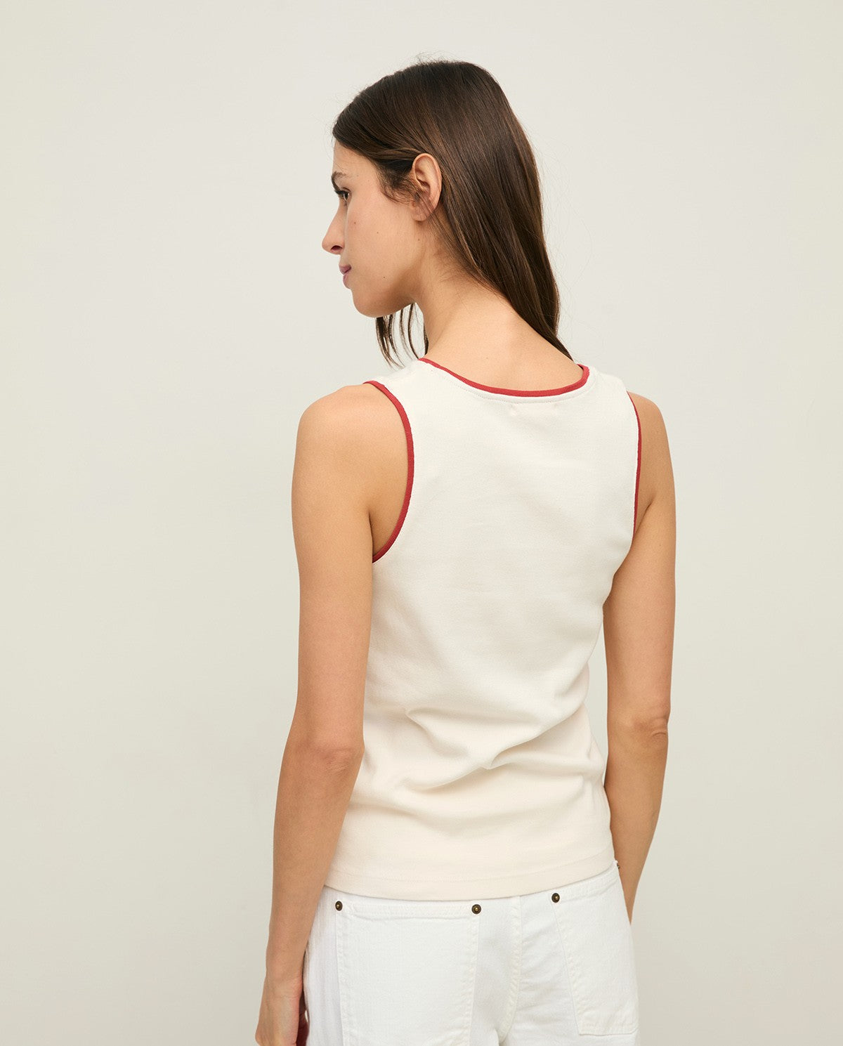 44047 - TWO-TONE COTTON TOP