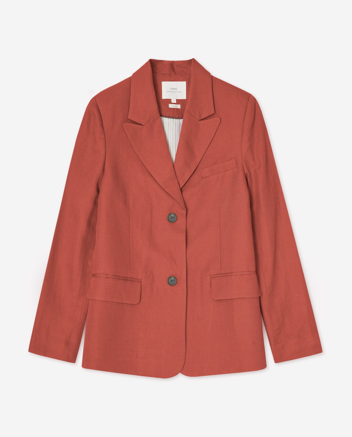 44803 - LINEN-BLEND BLAZER WITH BUTTONS