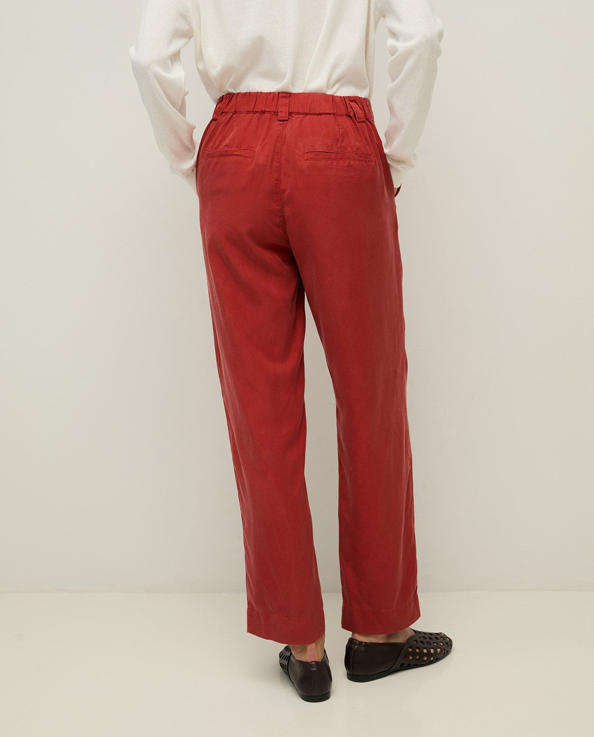 44816 - STRAIGHT TENCEL TROUSERS