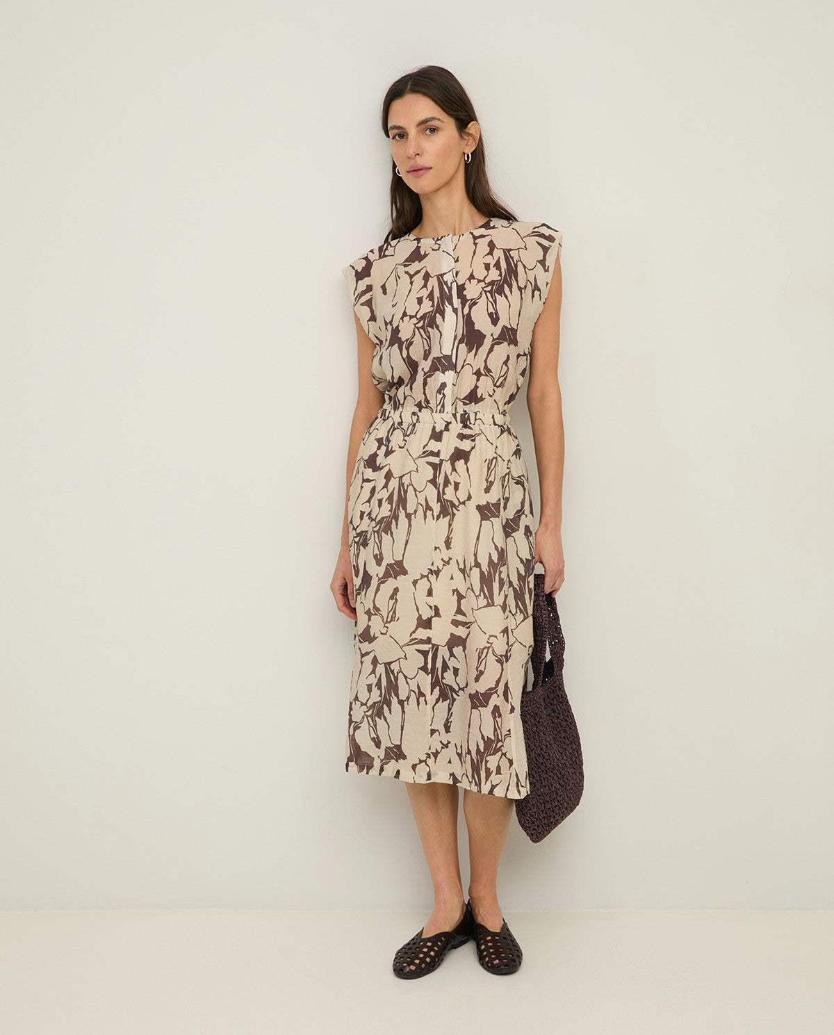 44842 - FLOWY FLORAL CHIFFON DRESS