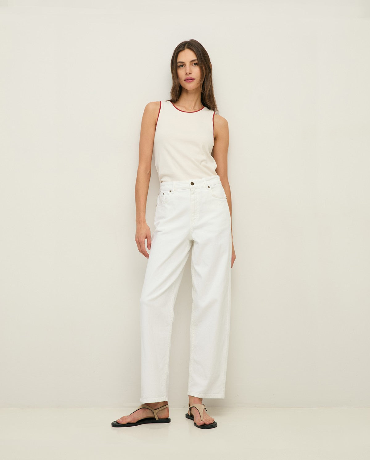 44864 - STRAIGHT ORGANIC-COTTON JEANS
