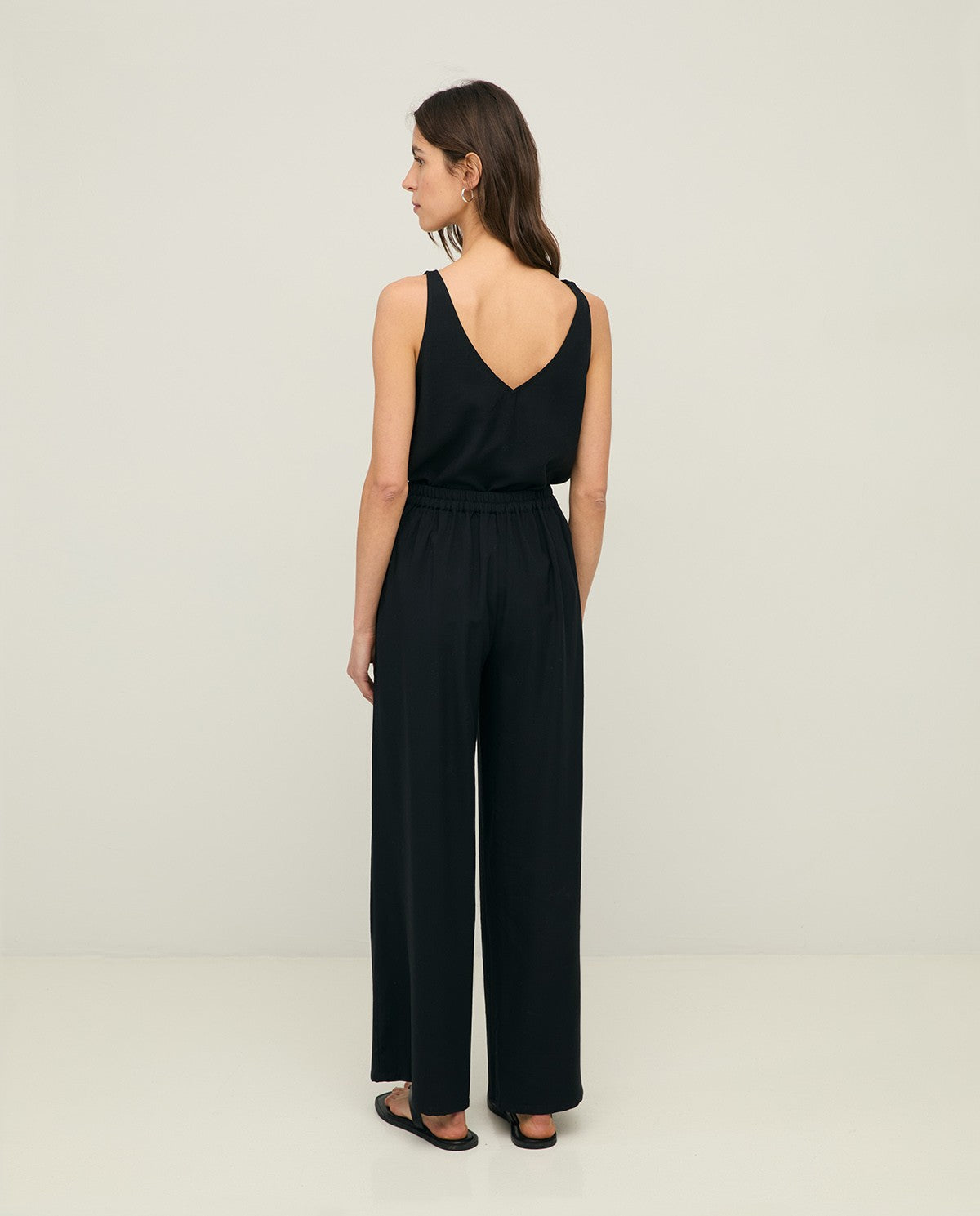 44883 - FLOWY WIDE-LEG TROUSERS