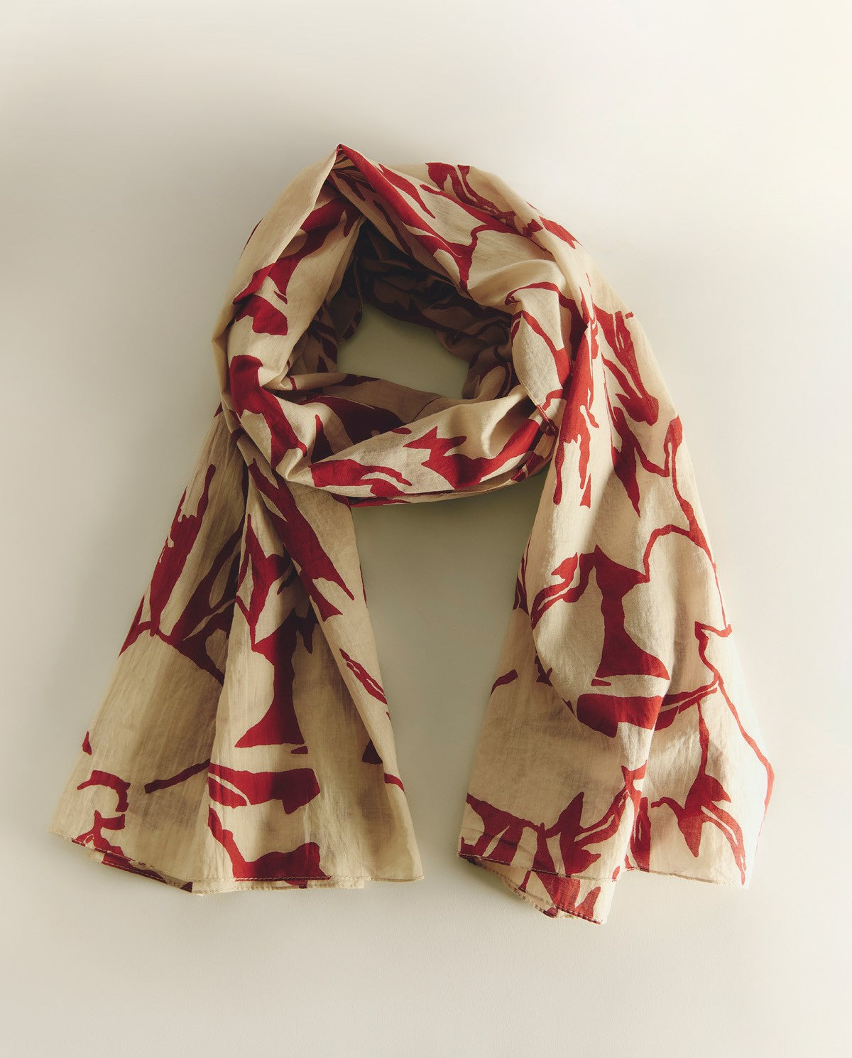 44922 - COTTON FLORAL-PRINT FOULARD