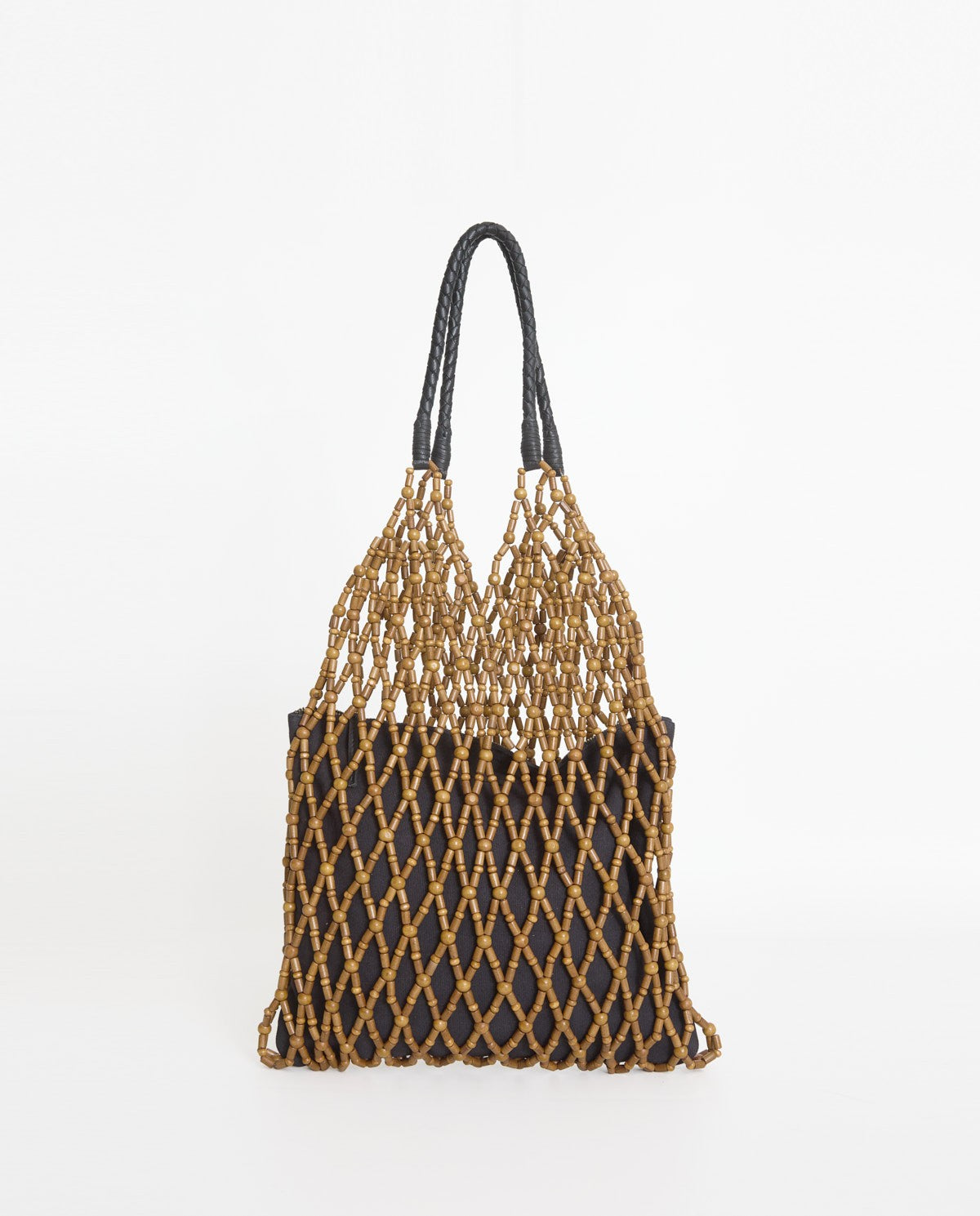 44929 - MESH BAG WITH WOODEN BEADS