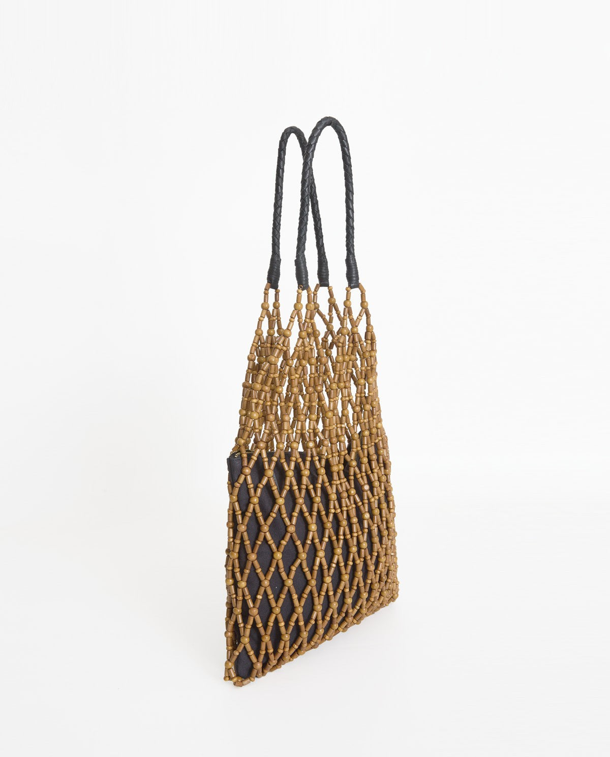 44929 - MESH BAG WITH WOODEN BEADS