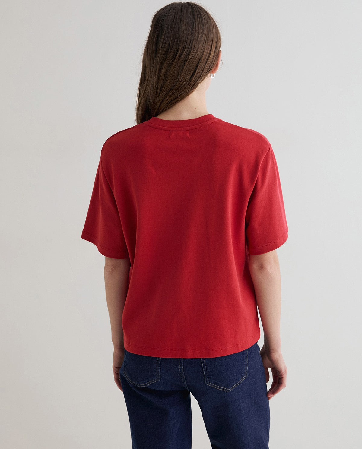 Yerse Basic Short - Sleeved T-Shirt Red