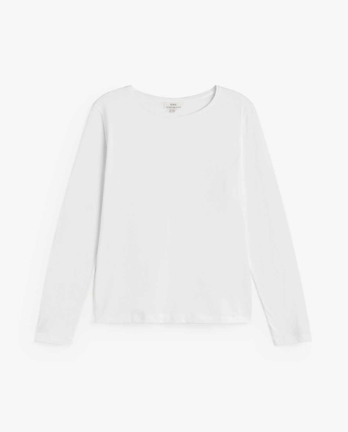 Yerse Basic Long - Sleeve T-Shirt White