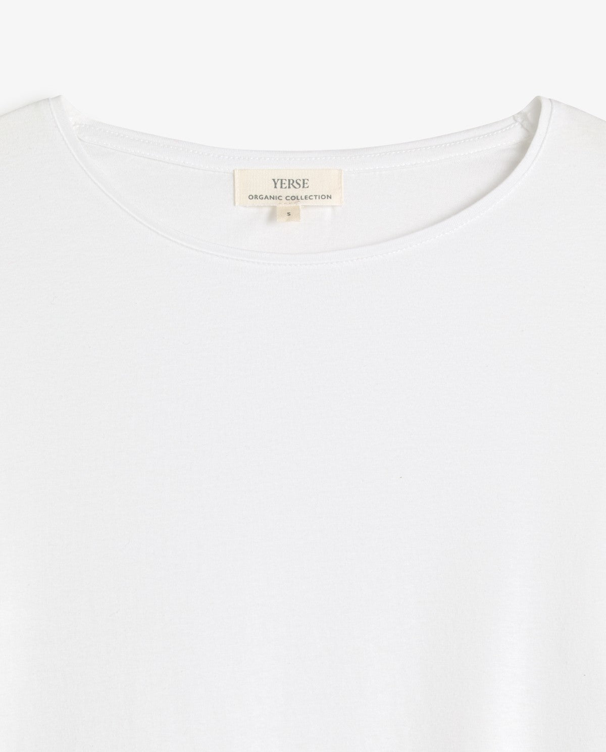Yerse Basic Long - Sleeve T-Shirt White