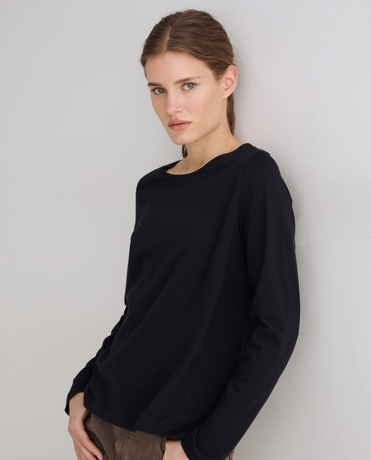Basic Long - Sleeve T-Shirt Black