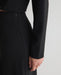 Yerse Knit Pleated Trousers Black