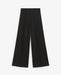 Yerse Knit Pleated Trousers Black