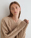 Yerse Woven Knit Sweater Stone Grey