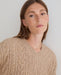 Yerse Woven Knit Sweater Stone Grey