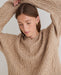 Yerse Woven Knit Sweater Stone Grey
