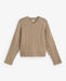 Yerse Woven Knit Sweater Stone Grey