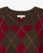 Yerse Diamond Sweater Brown - Red