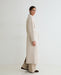 Yerse Long Handmade Wool - Blend Coat Ecru