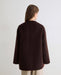 Yerse Handmade Coat With Removable Scarf Chocolate