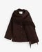 Yerse Handmade Coat With Removable Scarf Chocolate
