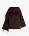 Yerse Handmade Coat With Removable Scarf Chocolate