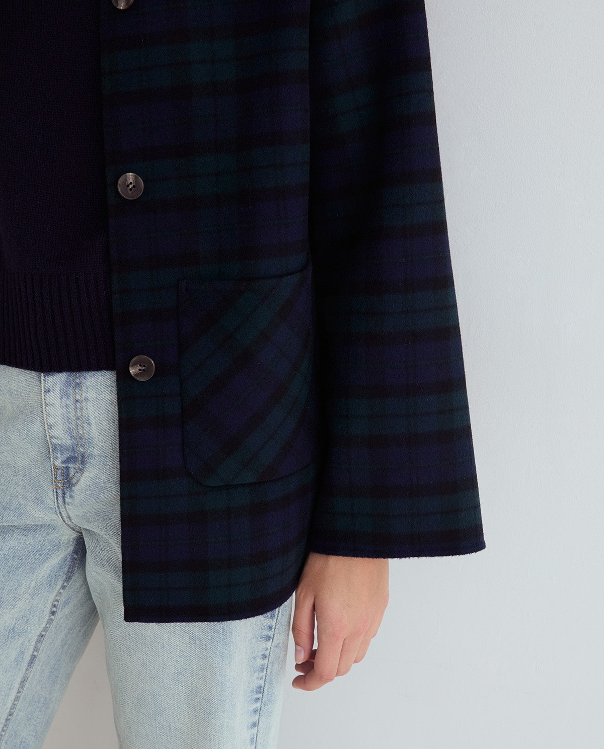 Yerse Handmade Coat With Removable Scarf